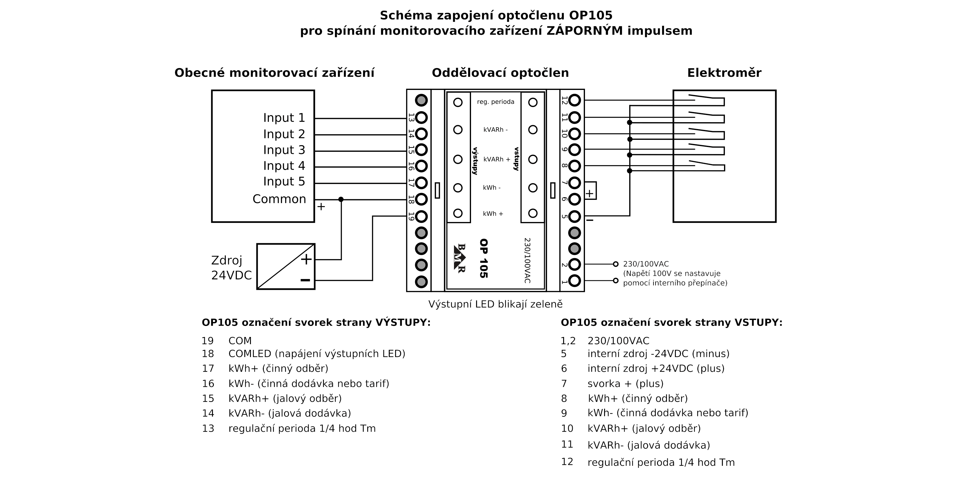 Schéma zapojení OP105